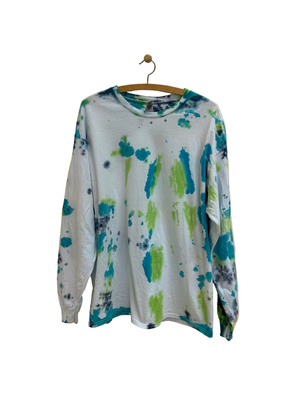 Vintage Langærmet Tie Dye T-shirt - Str. XL