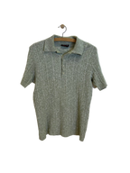 Vintage Strikket Polo - Str. S