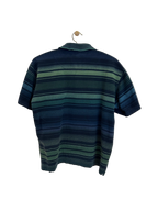 Vintage Stribet Polo m. Motiv - Str. S (oversized)