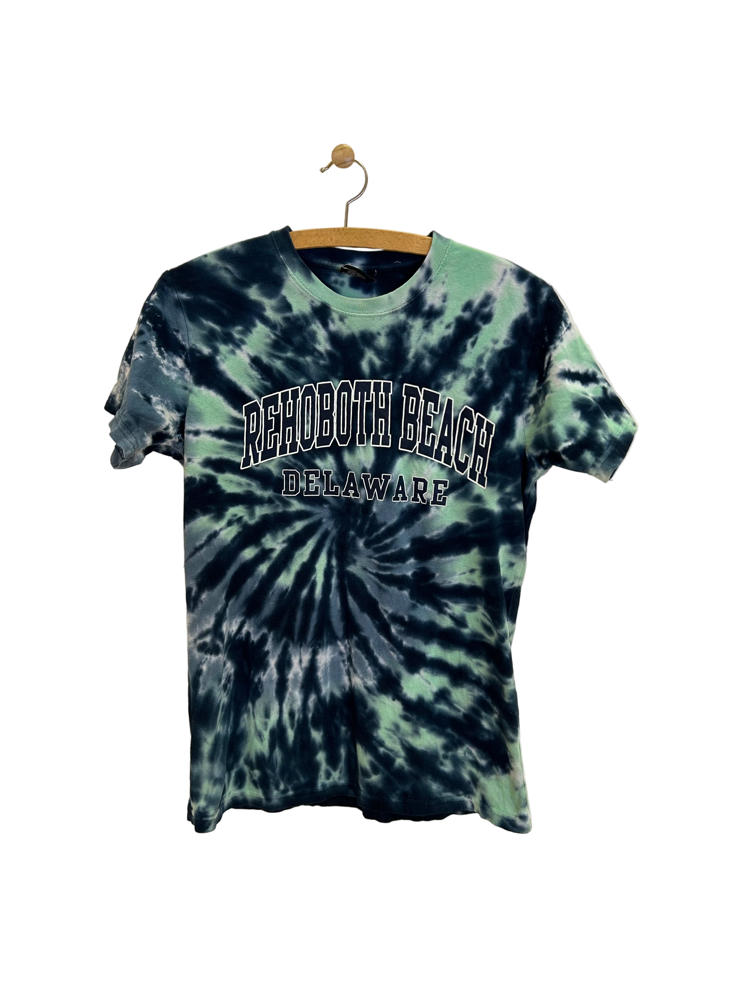 Vintage Tie Dye T-shirt m. print - Str. S