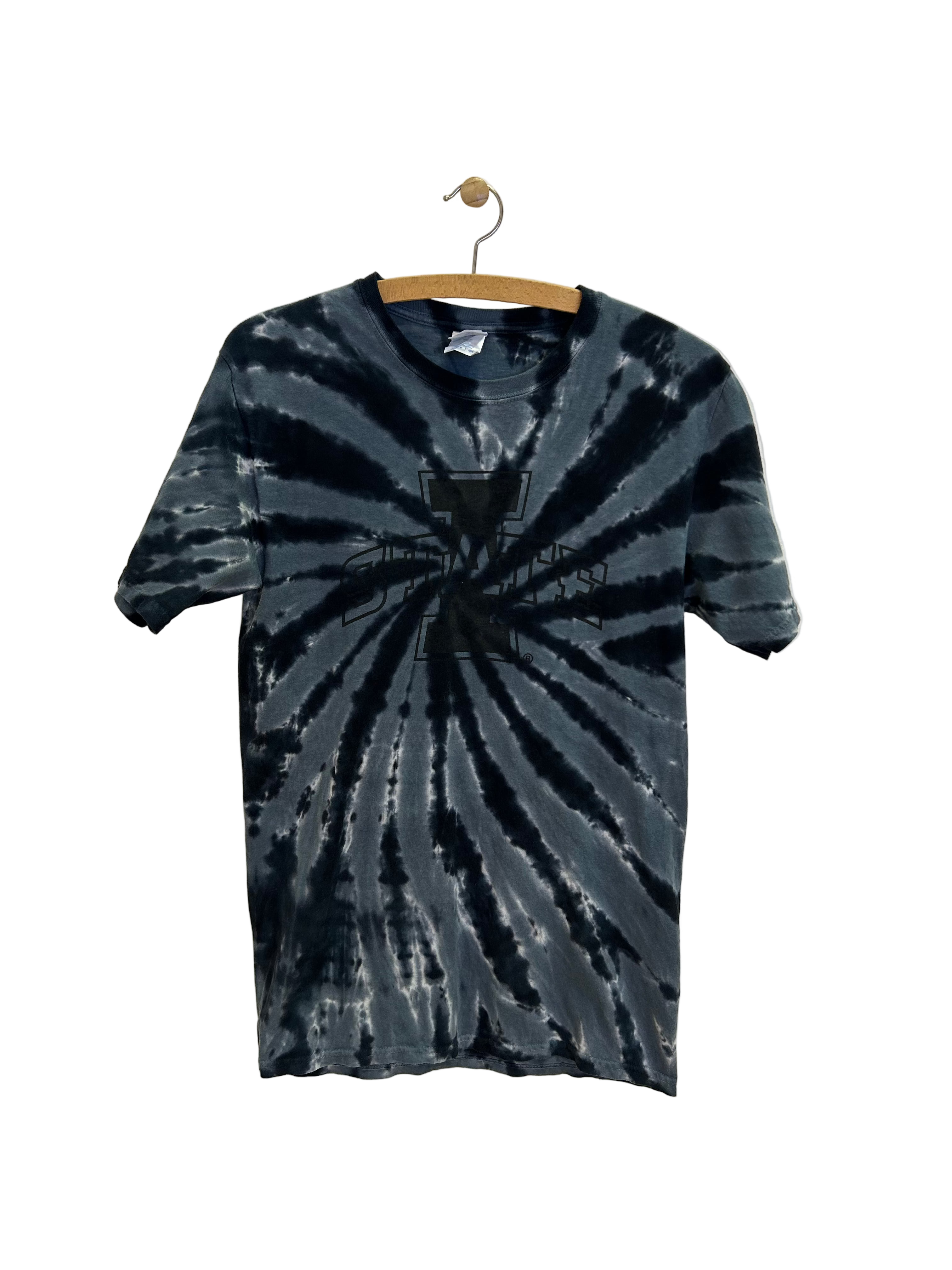 Vintage Tie Dye T-shirt m. print - Str. S