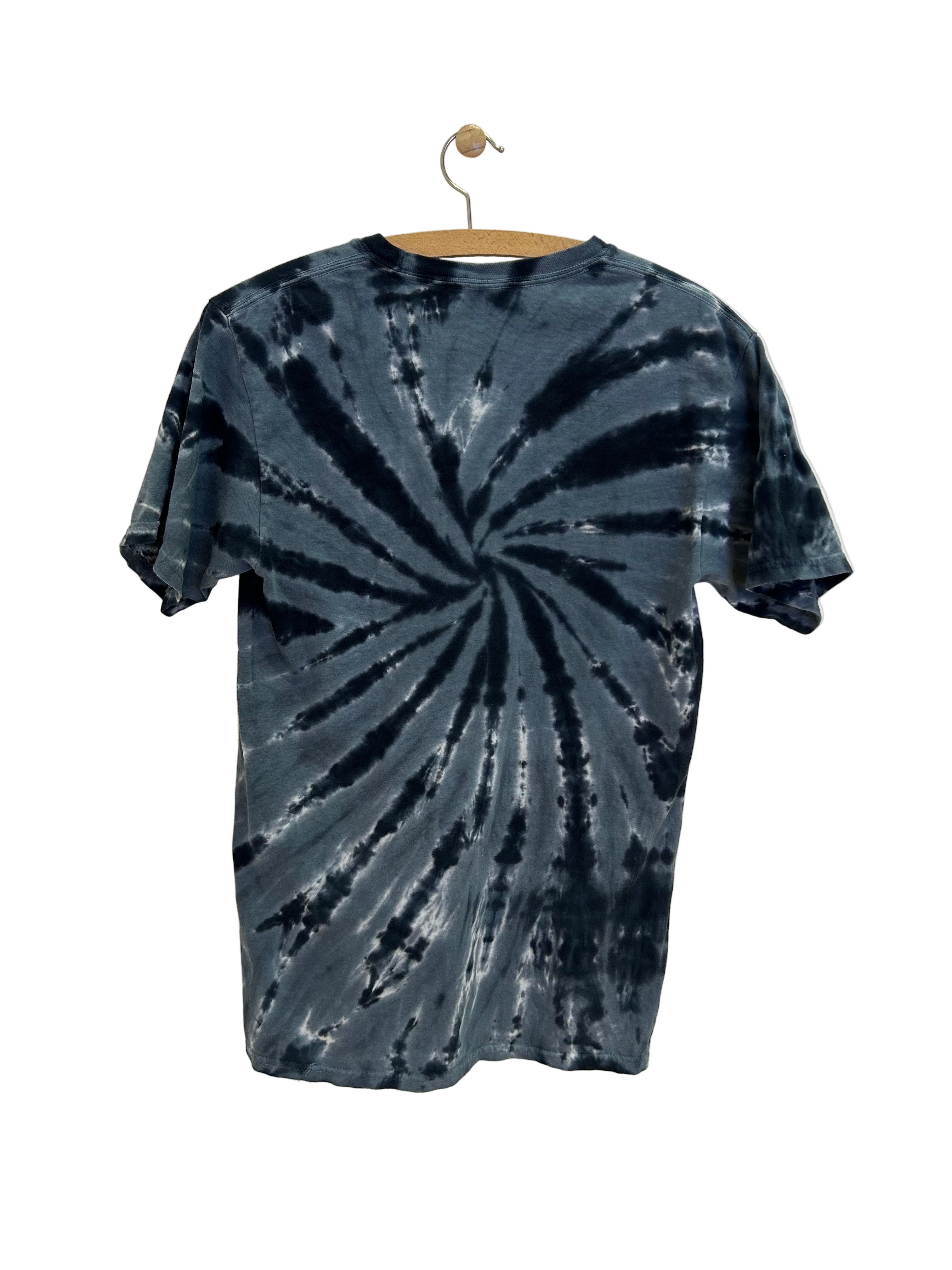 Vintage Tie Dye T-shirt m. print - Str. S