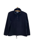 Vintage Asics fleece m. 1/4 lynlås - Str. XS