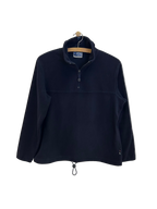 Vintage Asics fleece m. 1/4 lynlås - Str. XS