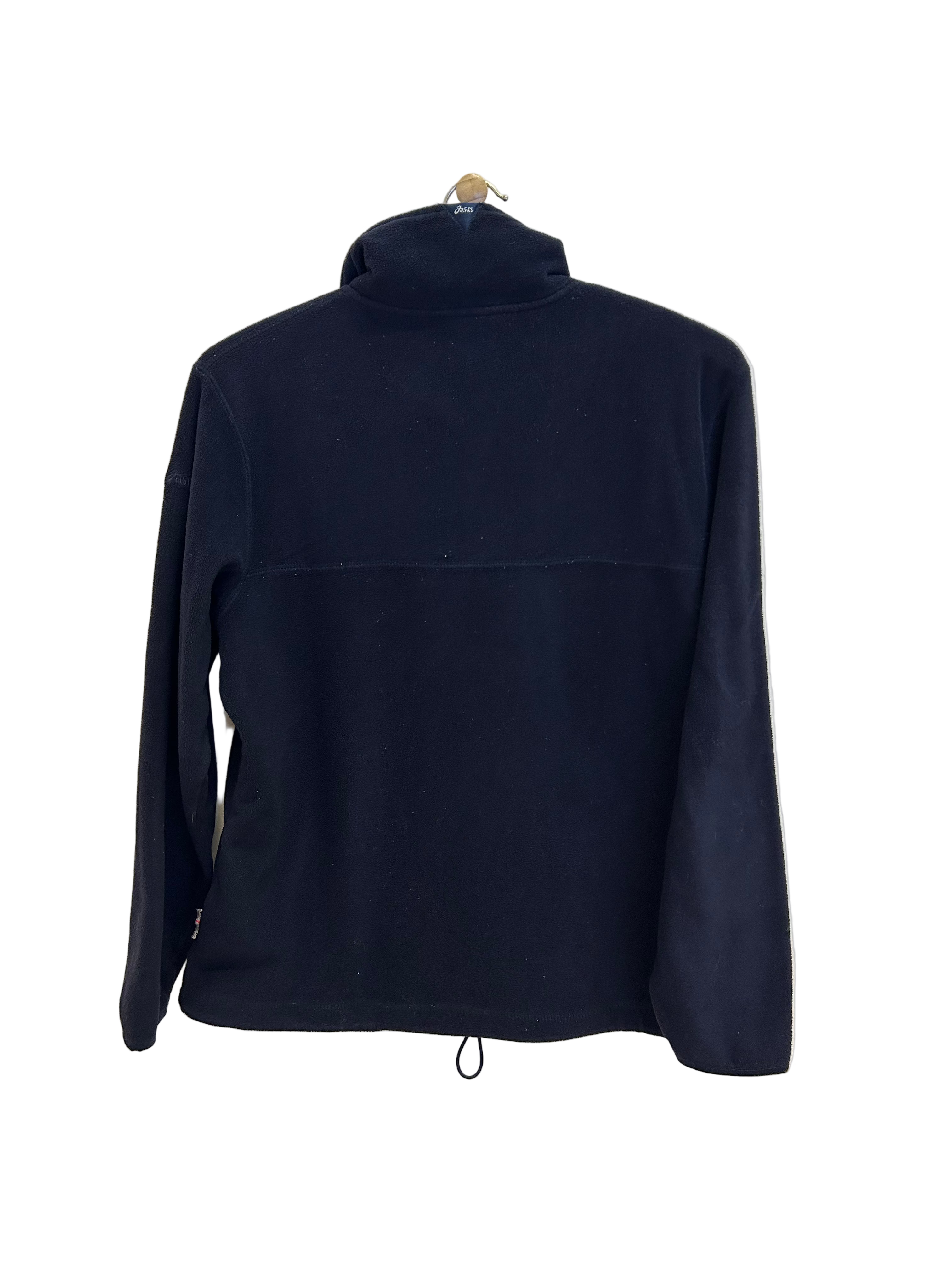Vintage Asics fleece m. 1/4 lynlås - Str. XS
