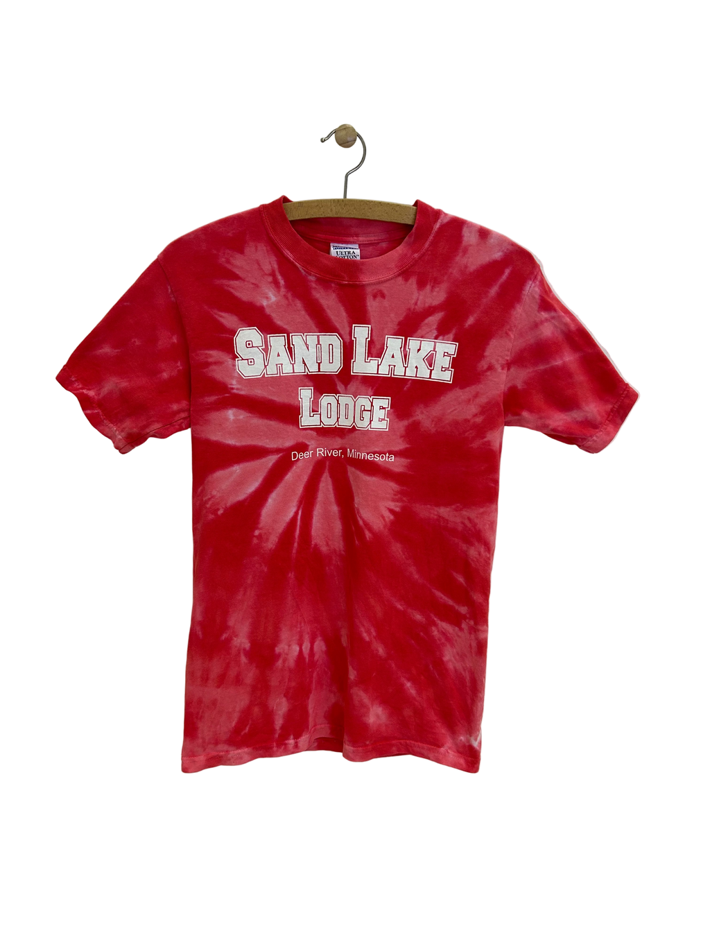 Vintage Tie Dye T-shirt m. print - Str. XS