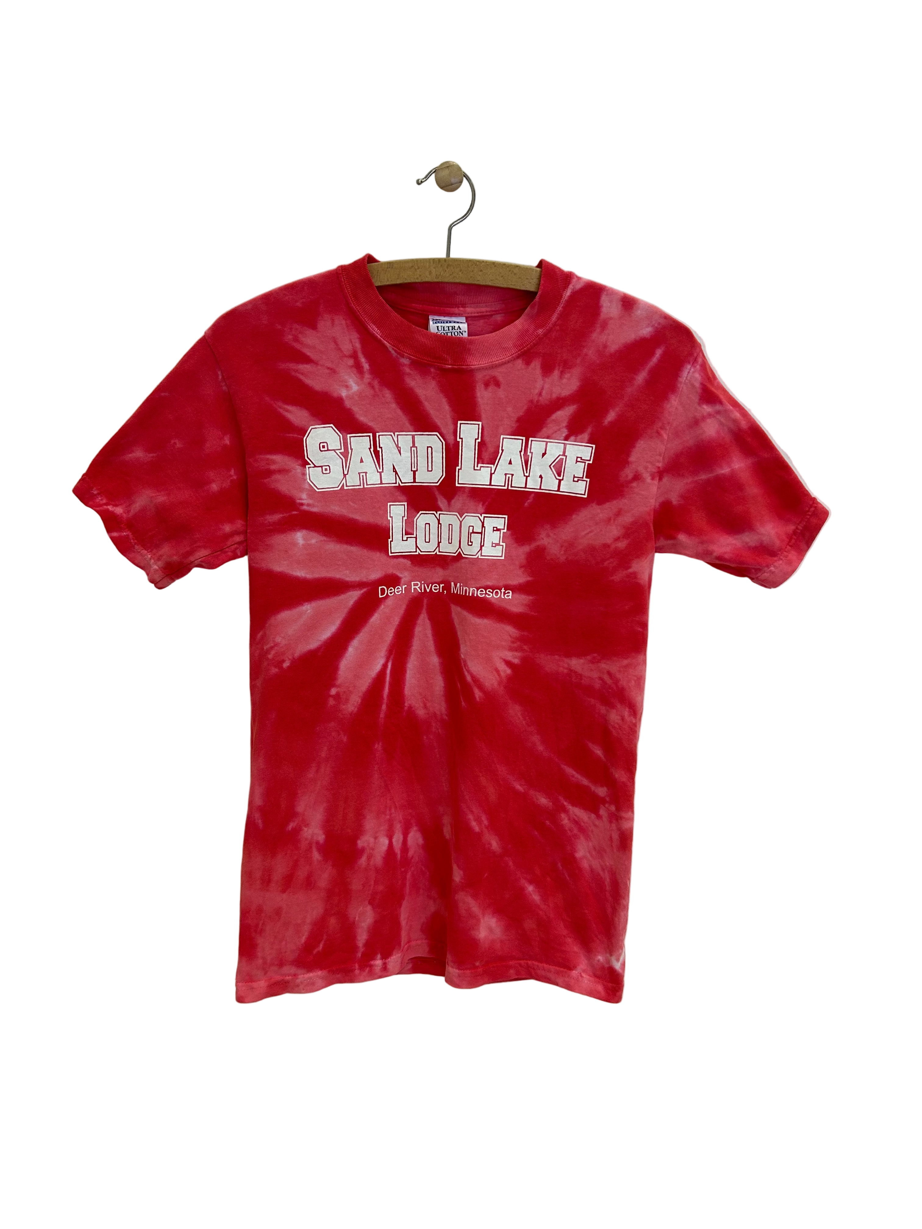 Vintage Tie Dye T-shirt m. print - Str. XS