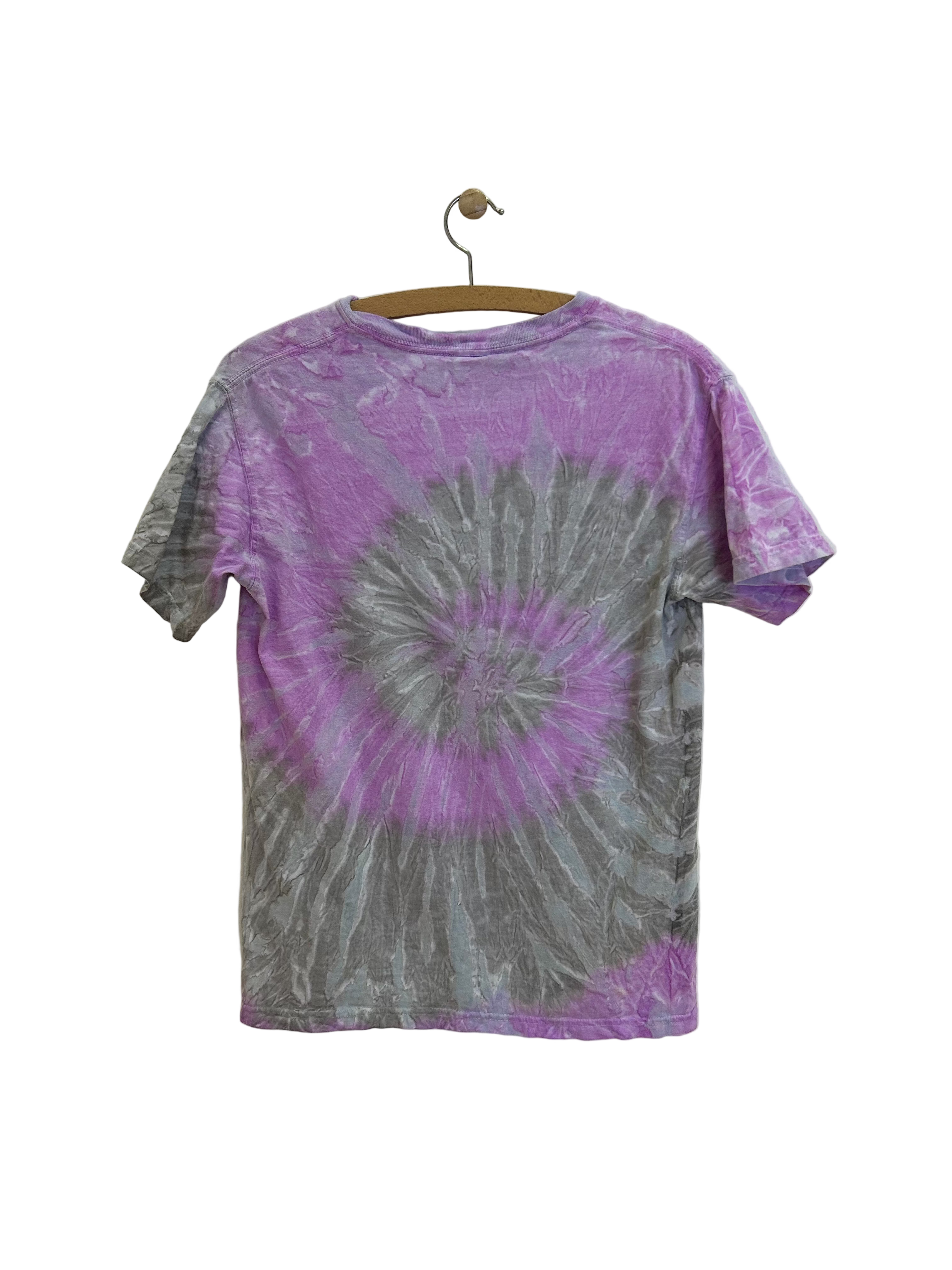 Vintage Tie Dye T-shirt m. print - Str. S
