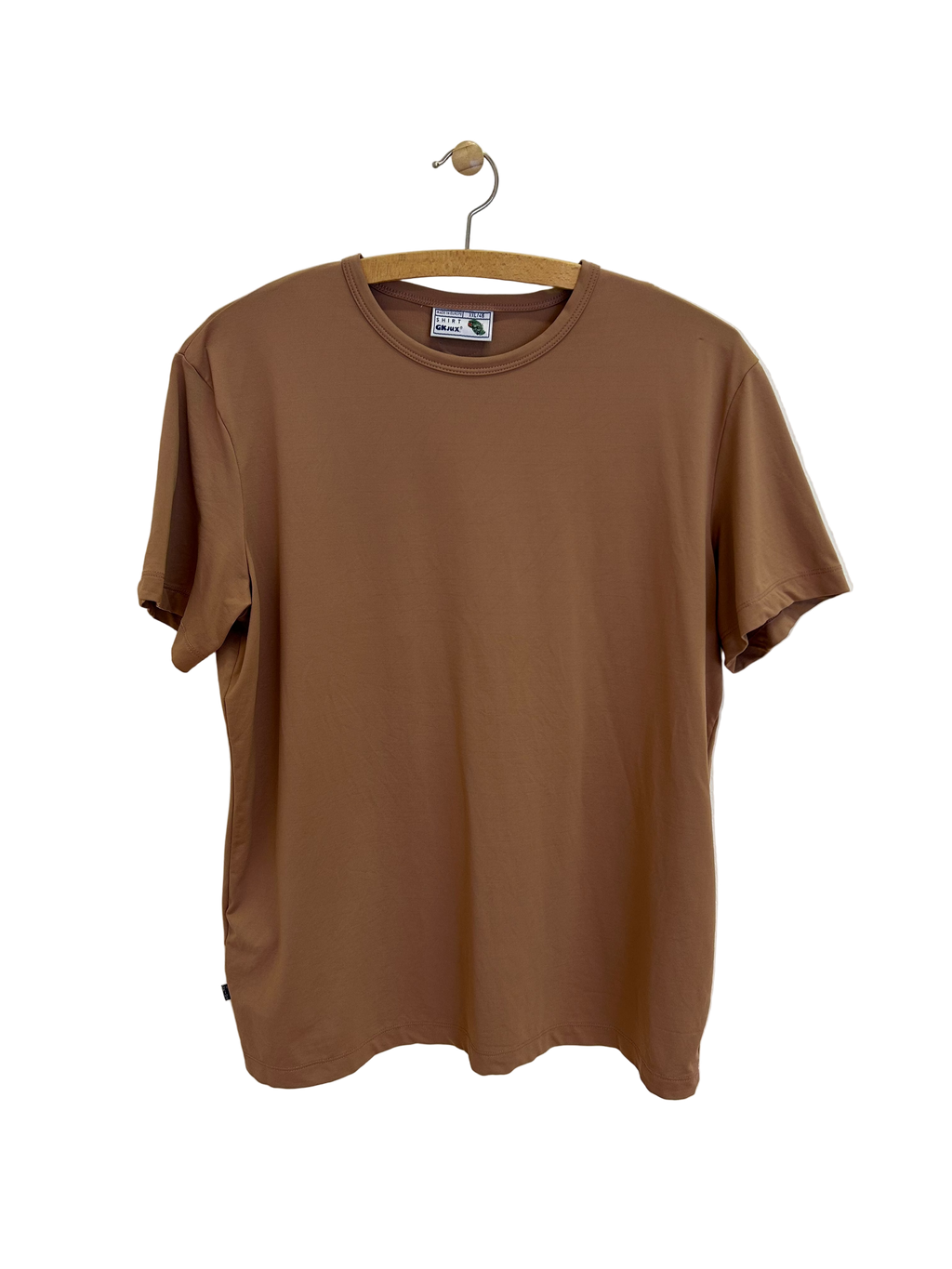 Vintage T-shirt i Brun - Str. L