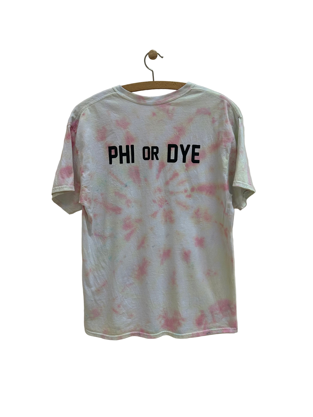 Vintage Tie Dye T-shirt ''Phi or Dye'' - Str. L