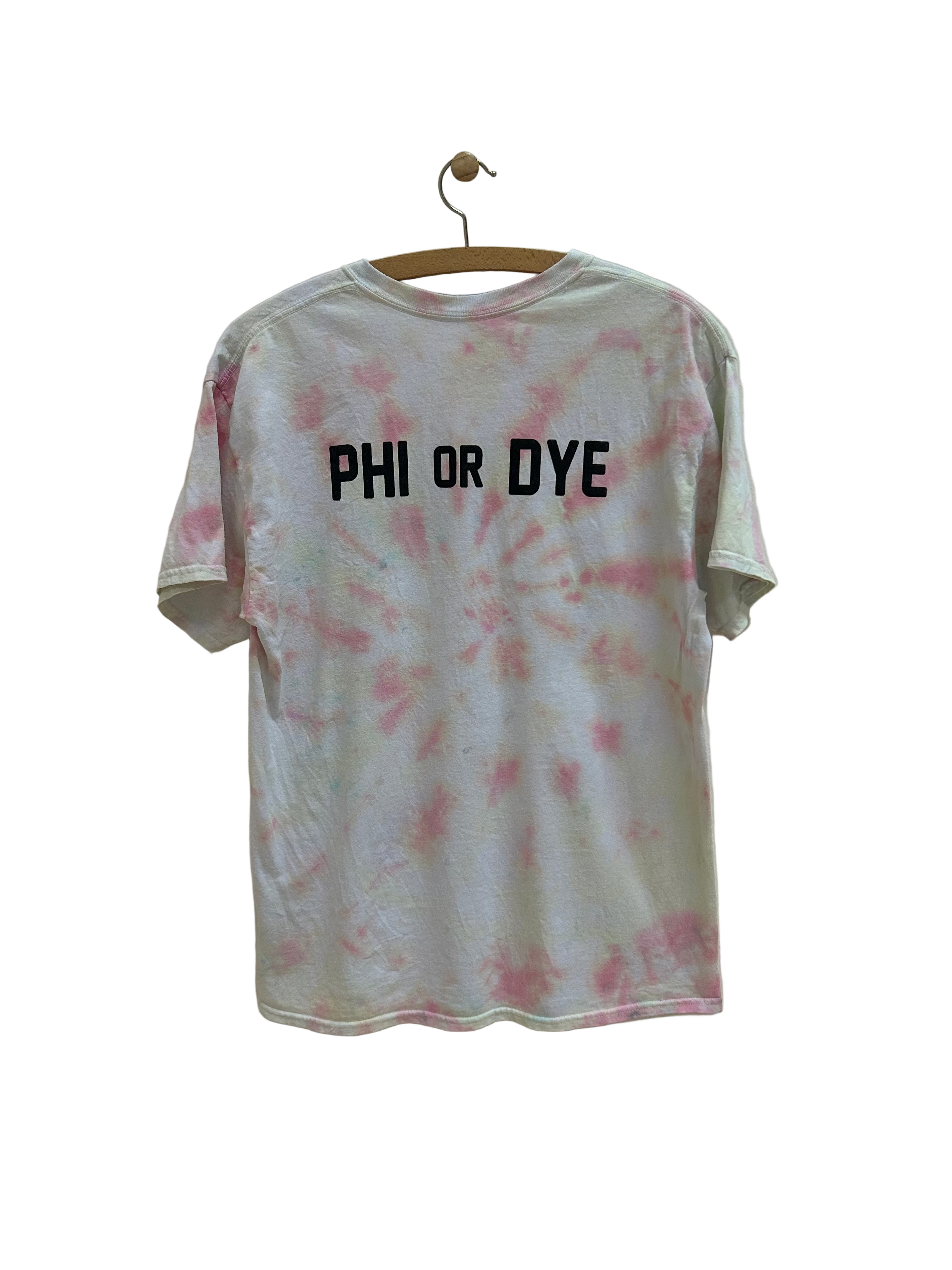 Vintage Tie Dye T-shirt ''Phi or Dye'' - Str. L