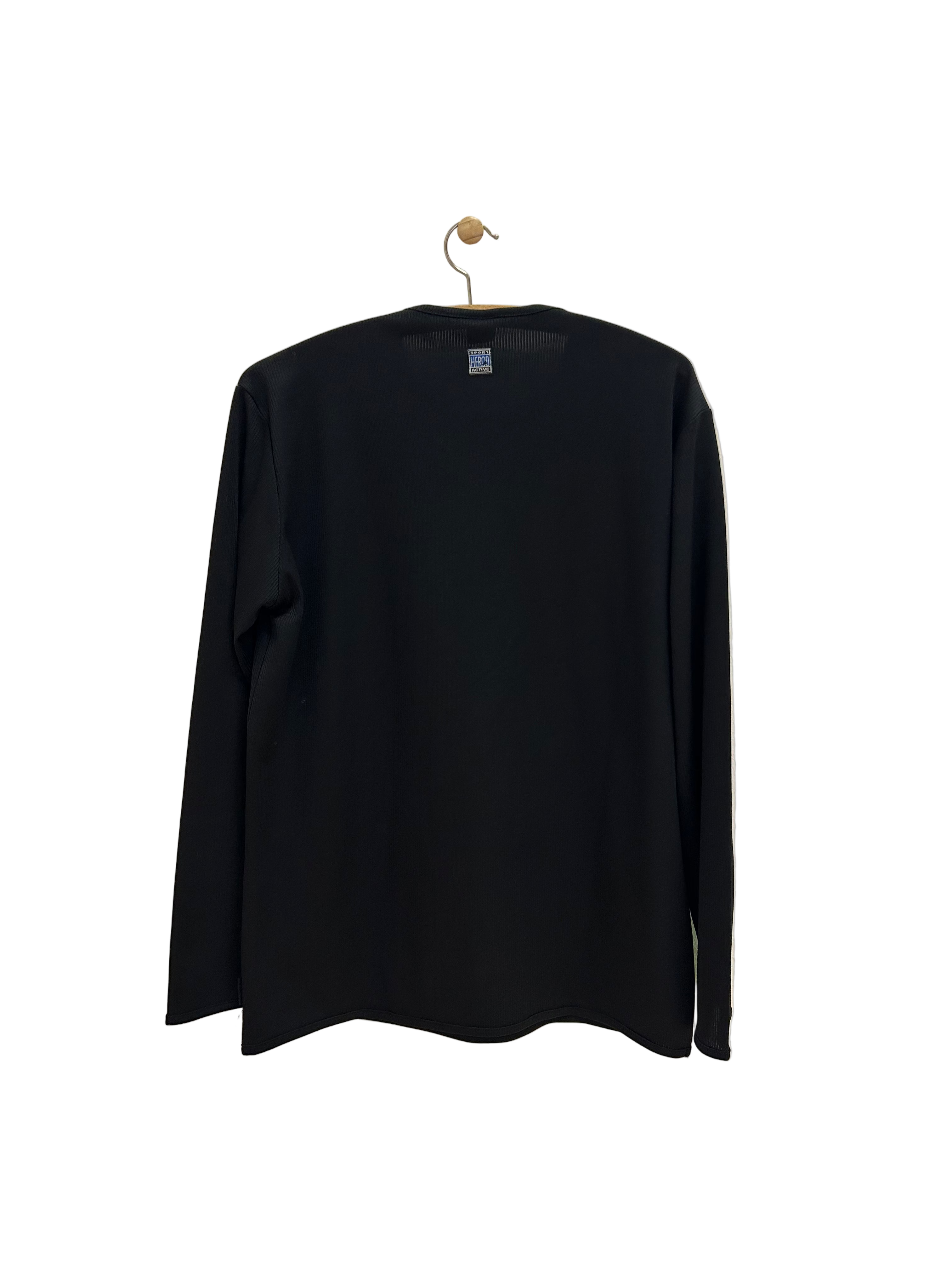 Vintage Langærmet T-shirt Sort - Str. L