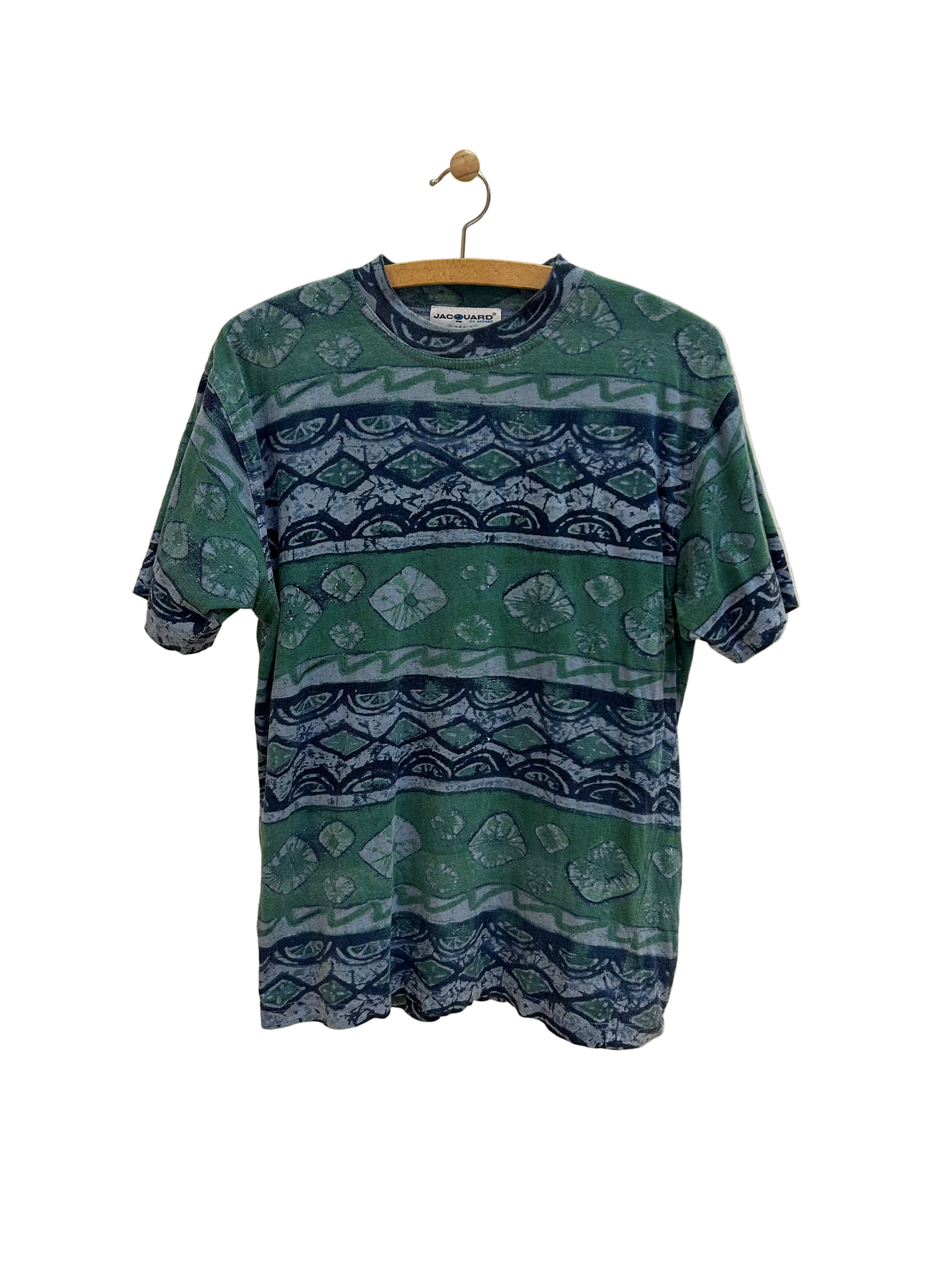 Vintage T-shirt med Mønster - Str. M