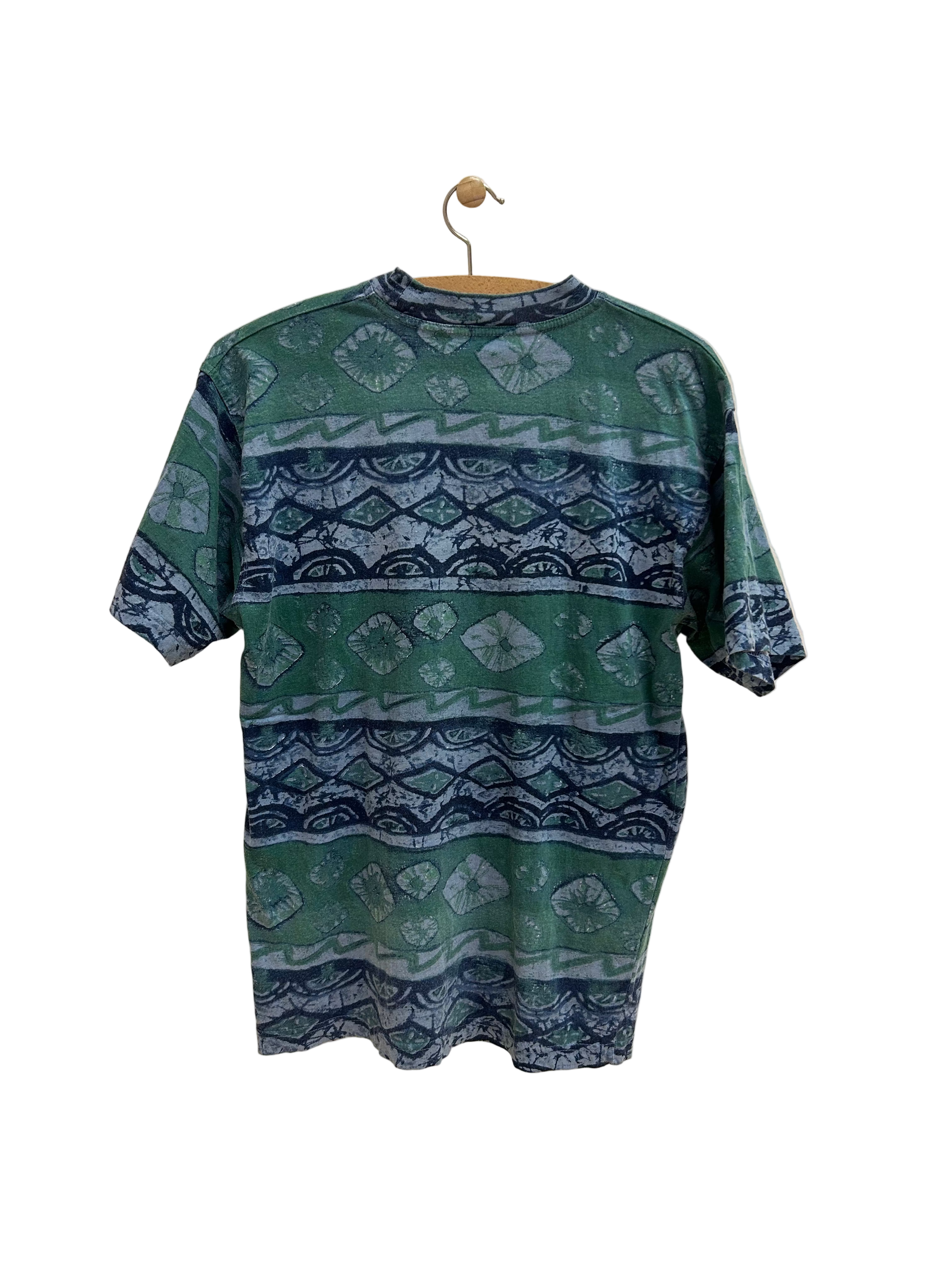 Vintage T-shirt med Mønster - Str. M