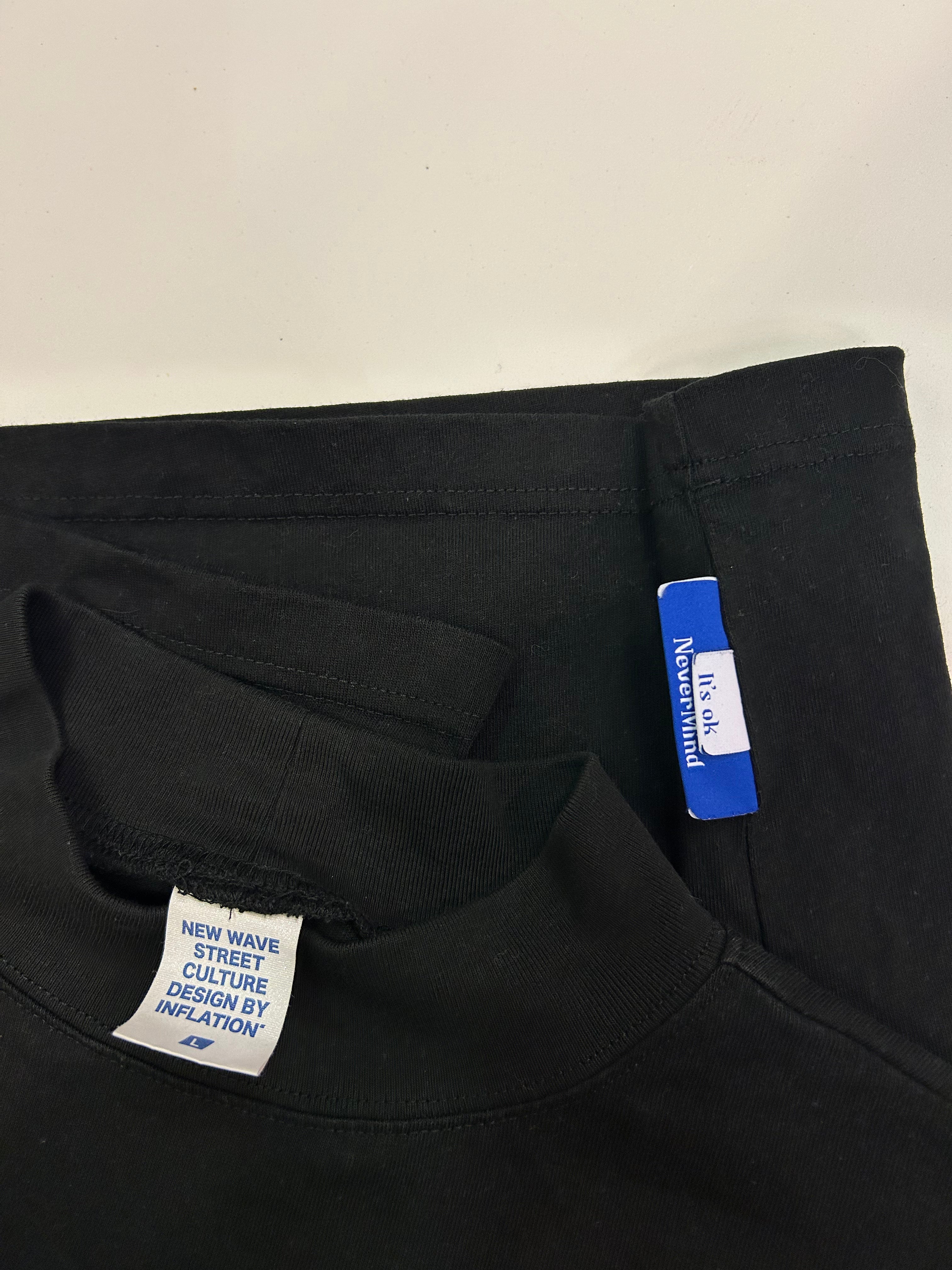 Vintage T-shirt i Sort med Boxfit - Str. L