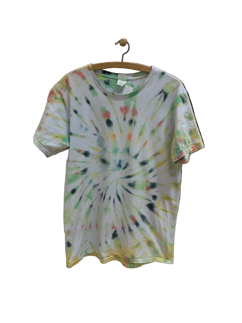 Vintage Tie Dye T-shirt Lys/Multifarvet - Str. L