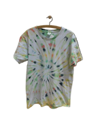 Vintage Tie Dye T-shirt Lys/Multifarvet - Str. L