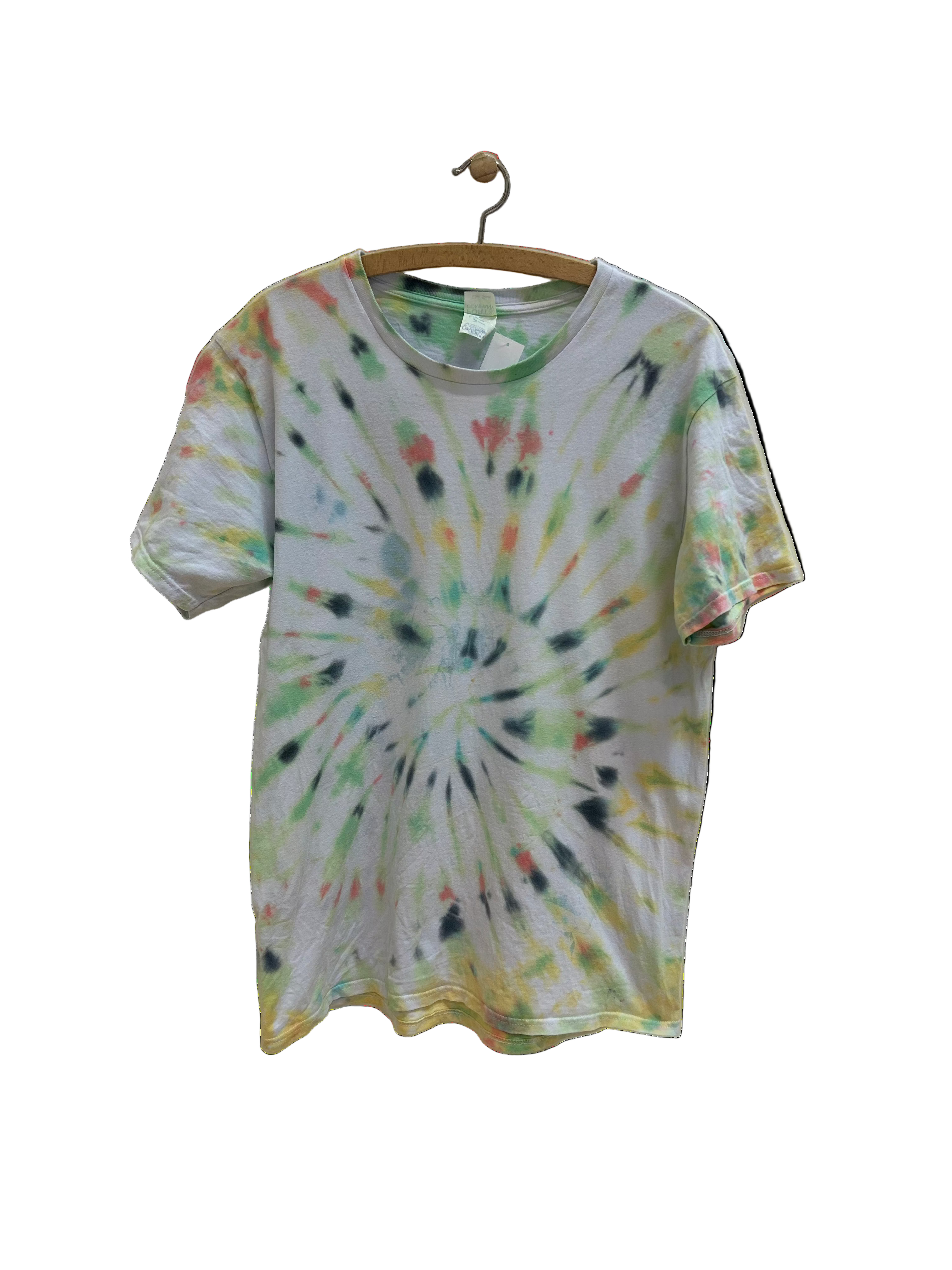 Vintage Tie Dye T-shirt Lys/Multifarvet - Str. L