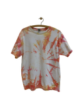Vintage Tie Dye T-shirt i Lyse Farver - Str. L