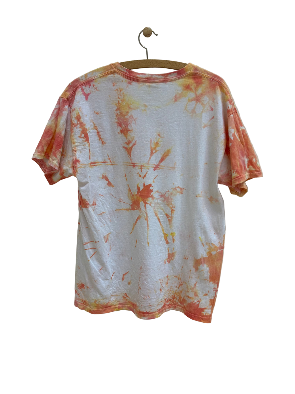 Vintage Tie Dye T-shirt i Lyse Farver - Str. L