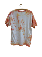 Vintage Tie Dye T-shirt i Lyse Farver - Str. L