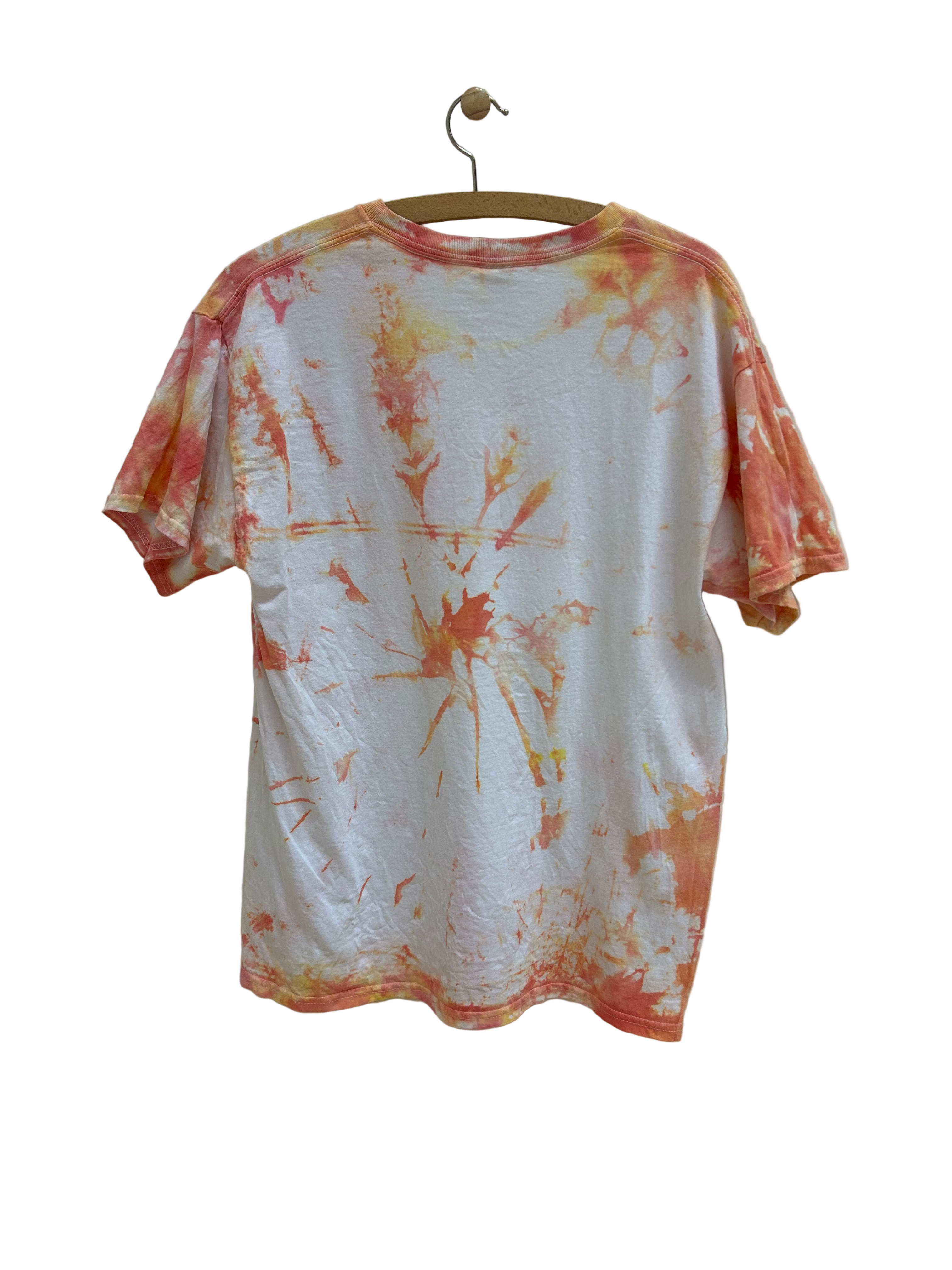 Vintage Tie Dye T-shirt i Lyse Farver - Str. L