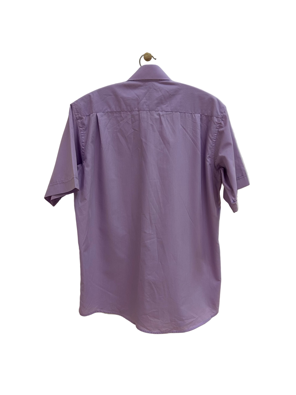 Vintage Skjorte m. Korte Ærmer i Lilla - Str. XL