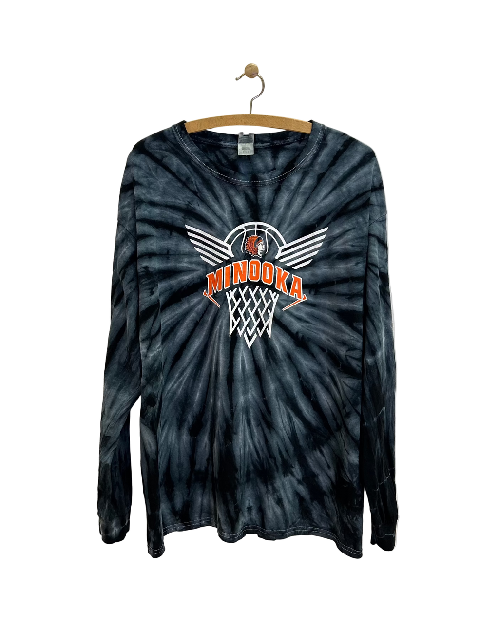 Vintage Langærmet Tie Dye T-shirt ''Minooka'' - Str. XL