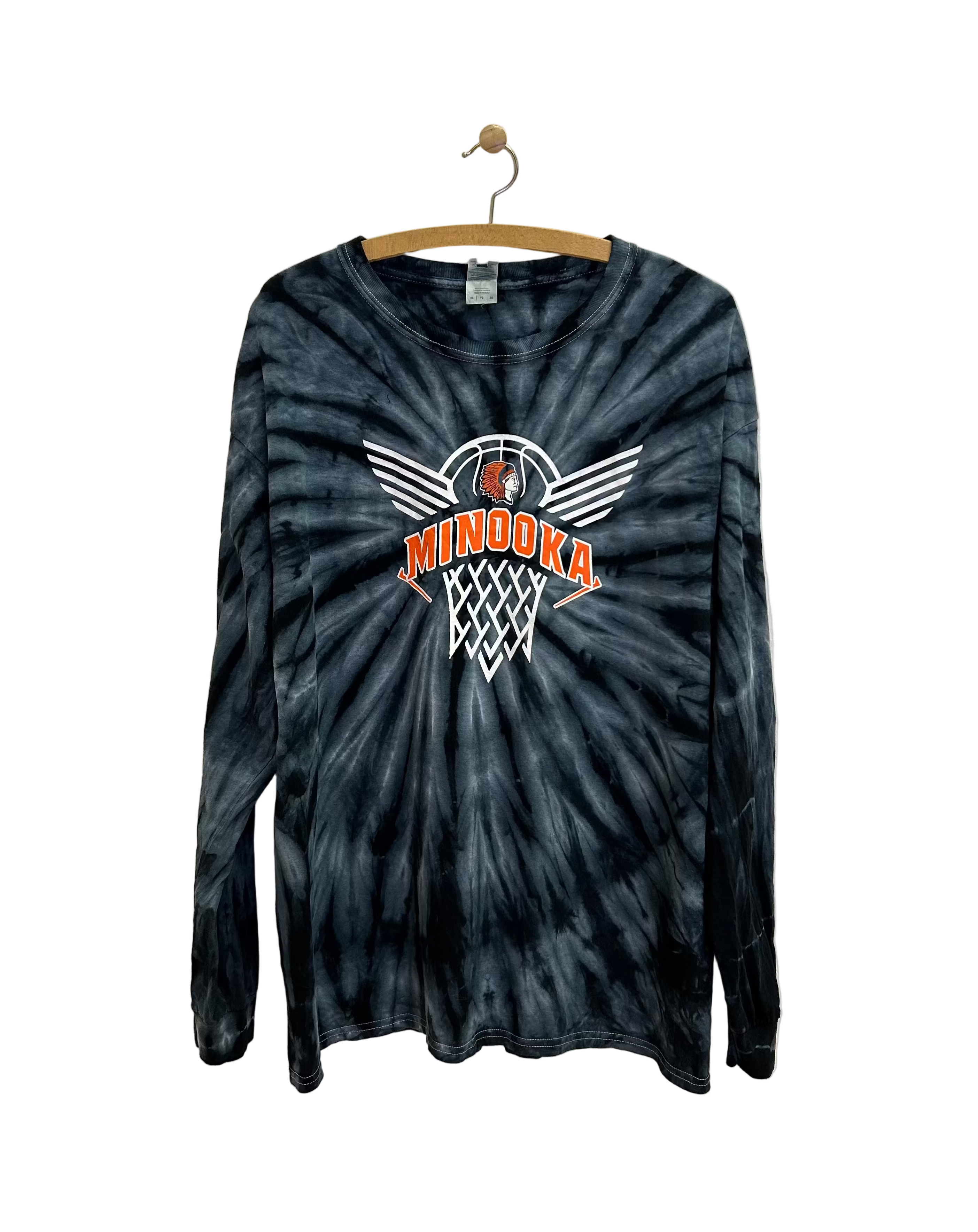 Vintage Langærmet Tie Dye T-shirt ''Minooka'' - Str. XL