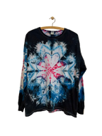 Vintage Langærmet Tie Dye T-shirt - Str. XL
