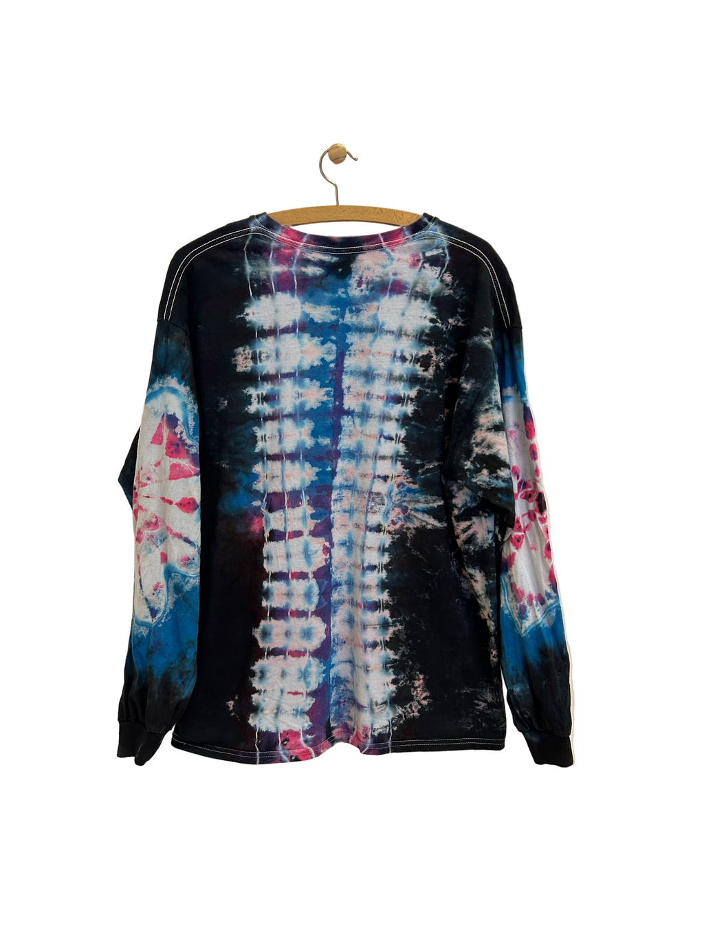 Vintage Langærmet Tie Dye T-shirt - Str. XL