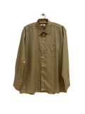 Vintage Langærmet Skjorte i Beige - Str. XXL