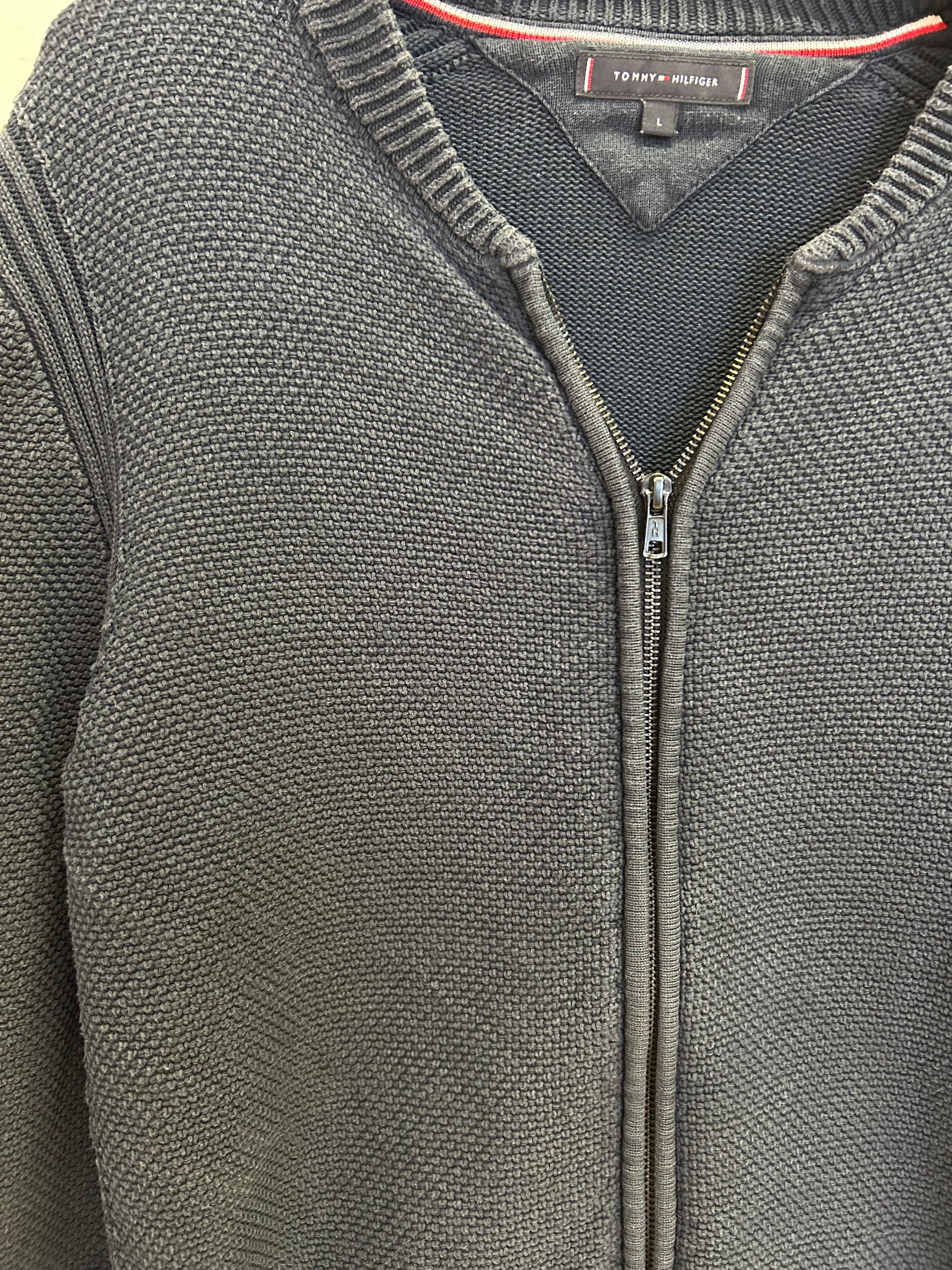 Vintage Tommy Hilfiger Cardigan i Strik - Str. M