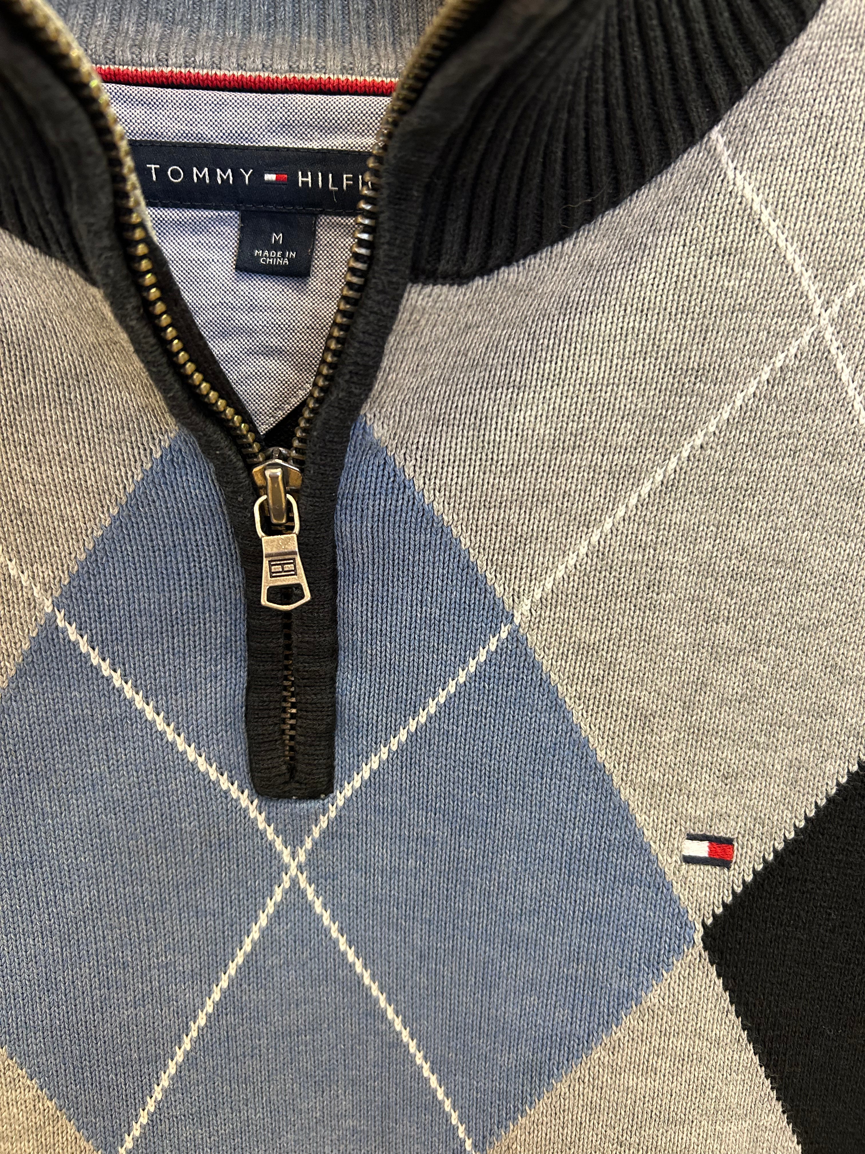Vintage Tommy Hilfiger Strik med Tern - Str. M