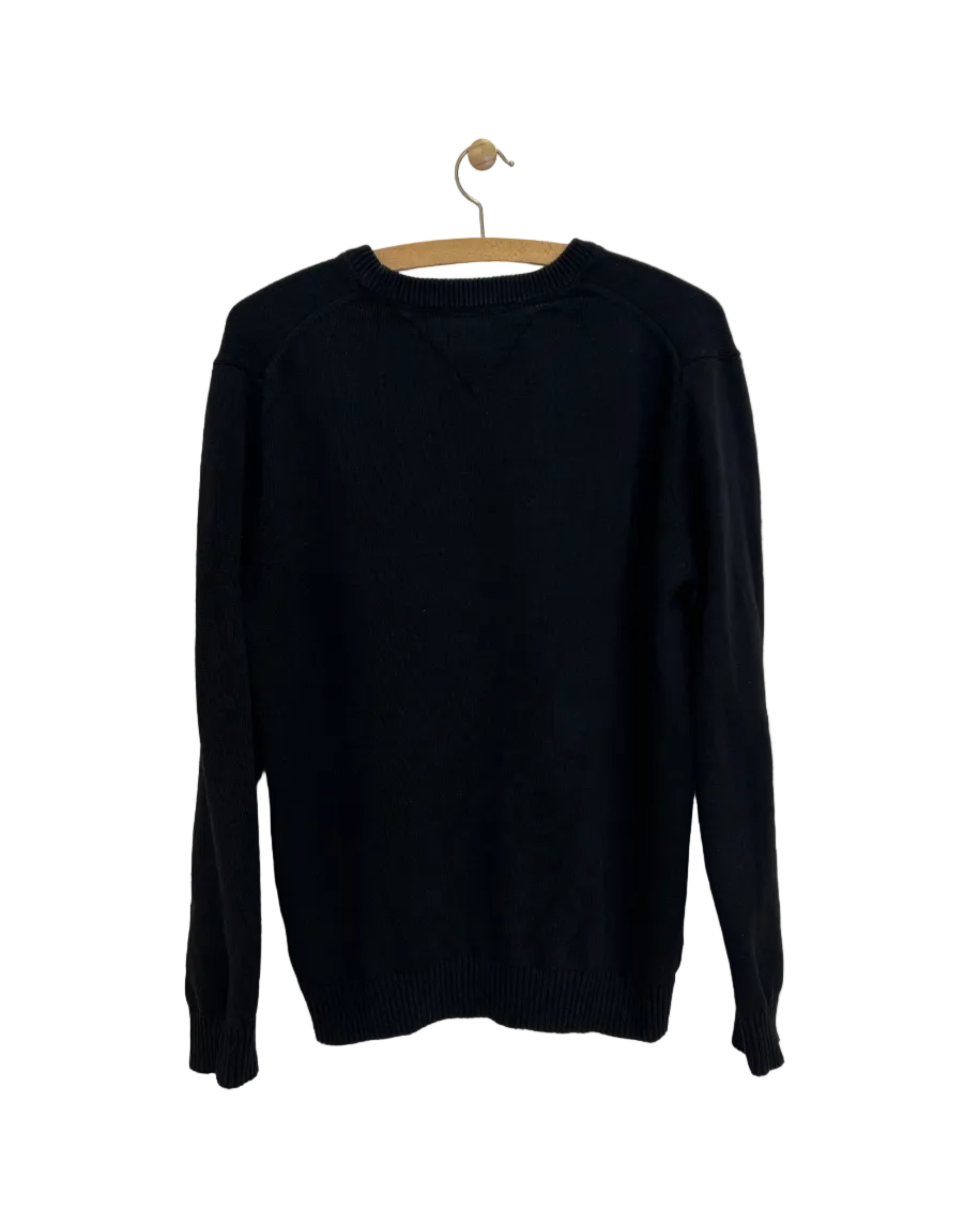 Vintage Tommy Hilfiger Strik i Sort - Str. L