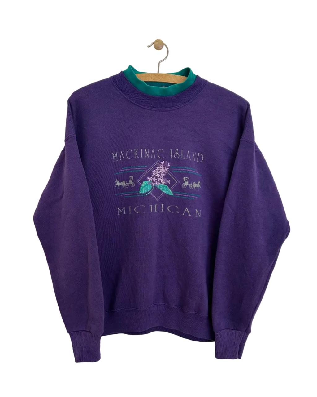 Vintage Lee Sweatshirt m. Kravedetalje - Str. S/M