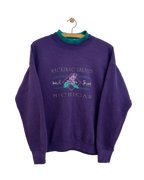 Vintage Lee Sweatshirt m. Kravedetalje - Str. S/M
