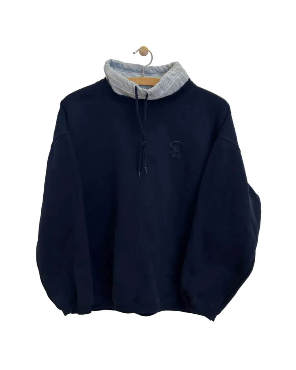 Vintage Sweatshirt m. Høj Krave - Str. S