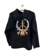 Vintage Hoodie m. Native American Motiv - Str. M