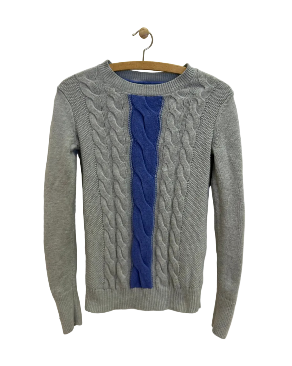 Vintage Tommy Hilfiger Kabelstrik med Uld - Str. S