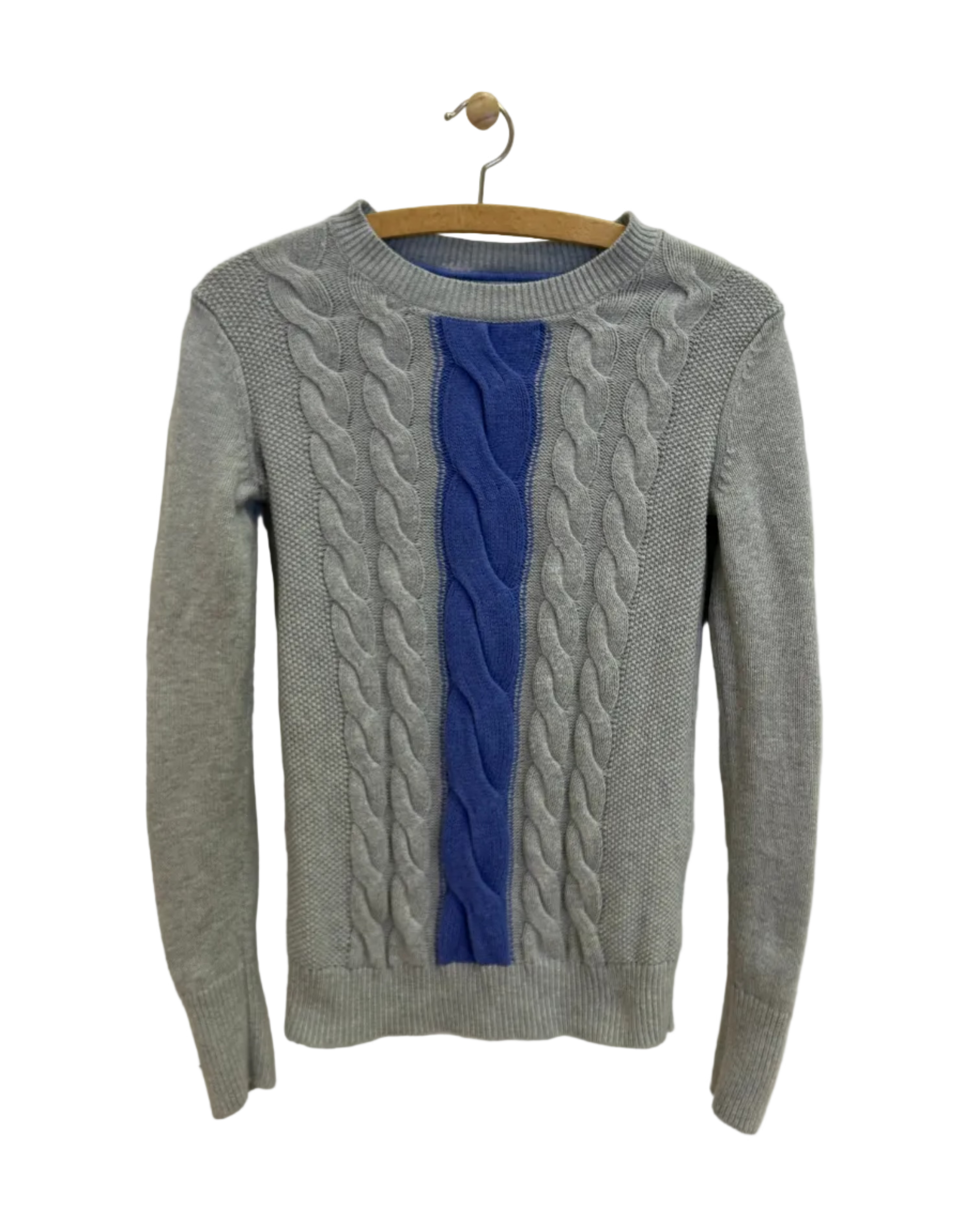Vintage Tommy Hilfiger Kabelstrik med Uld - Str. S