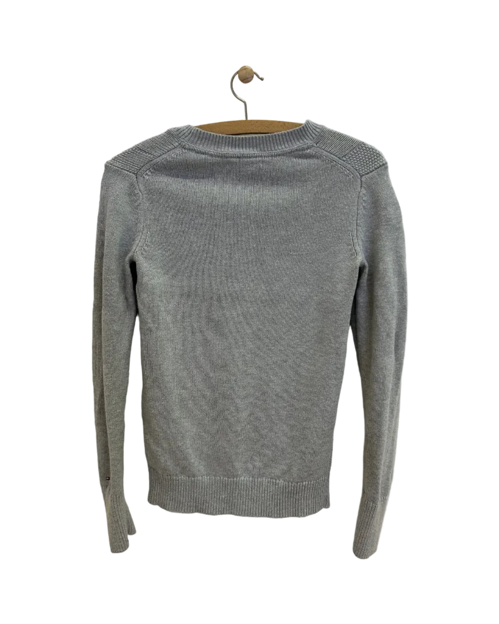 Vintage Tommy Hilfiger Kabelstrik med Uld - Str. S