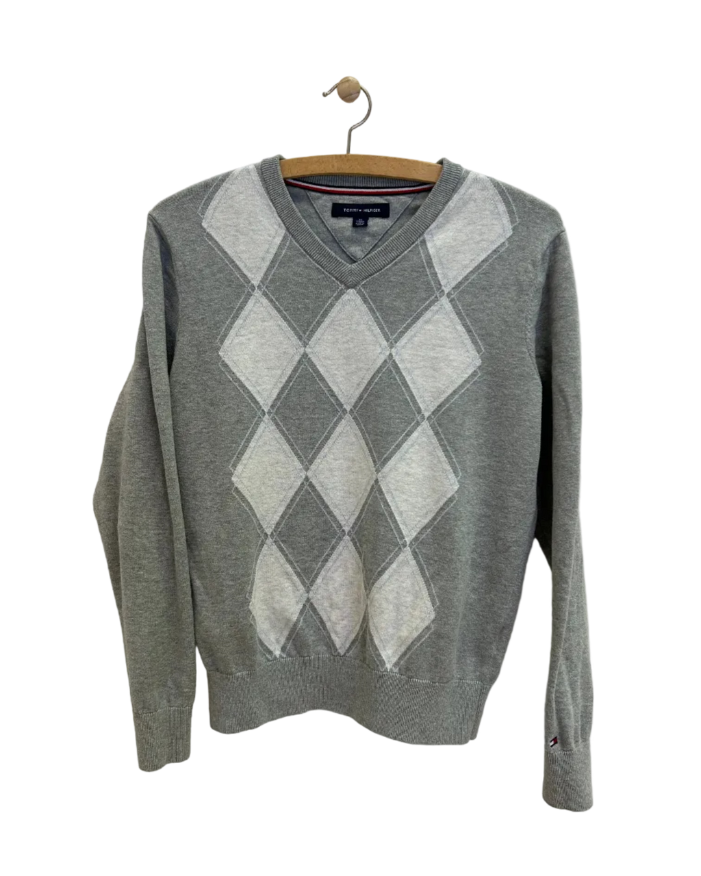 Vintage Tommy Hilfiger Strik m. Tern - Str. XS