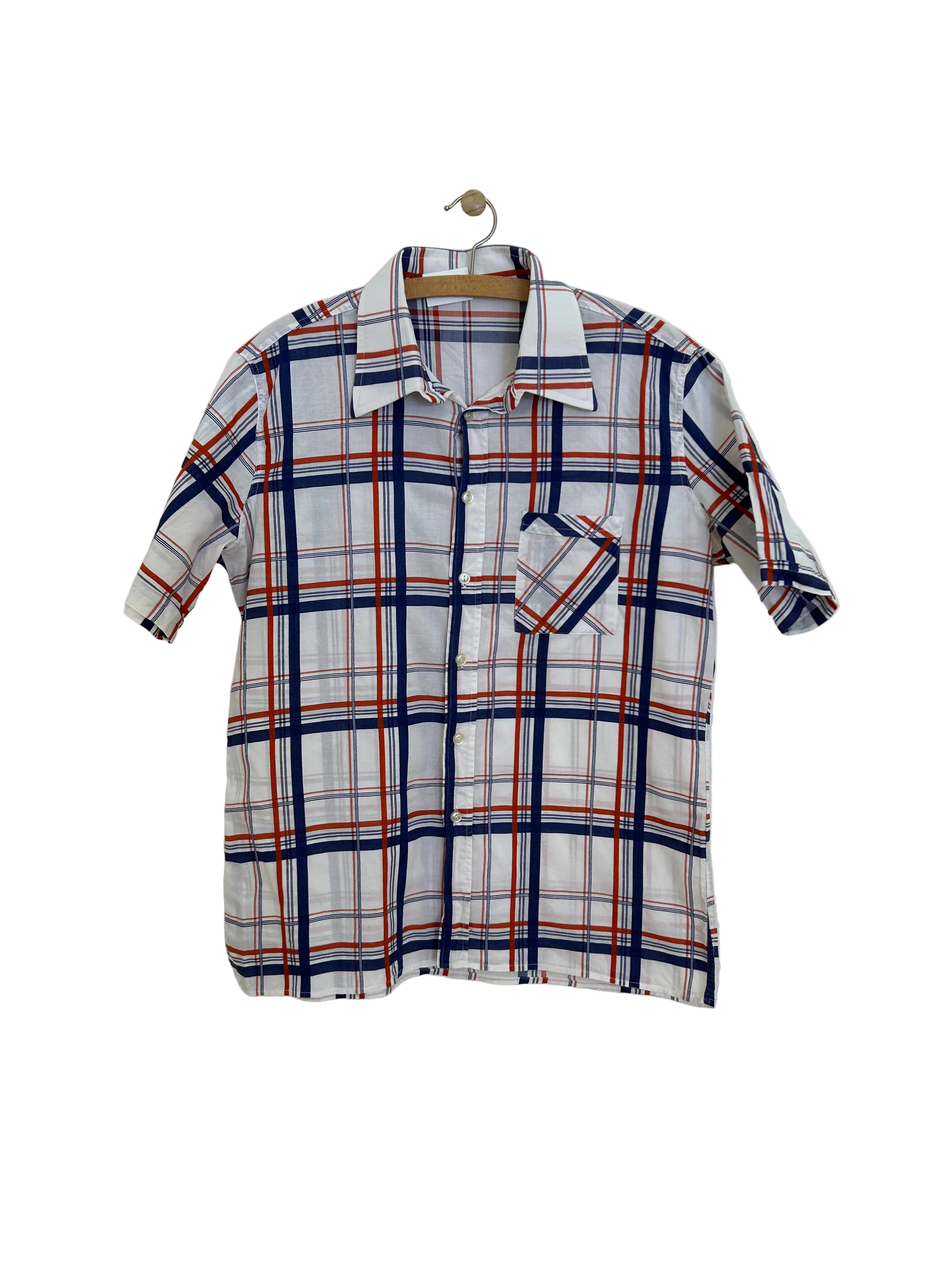 Vintage skjorte m. tern - Str. XL