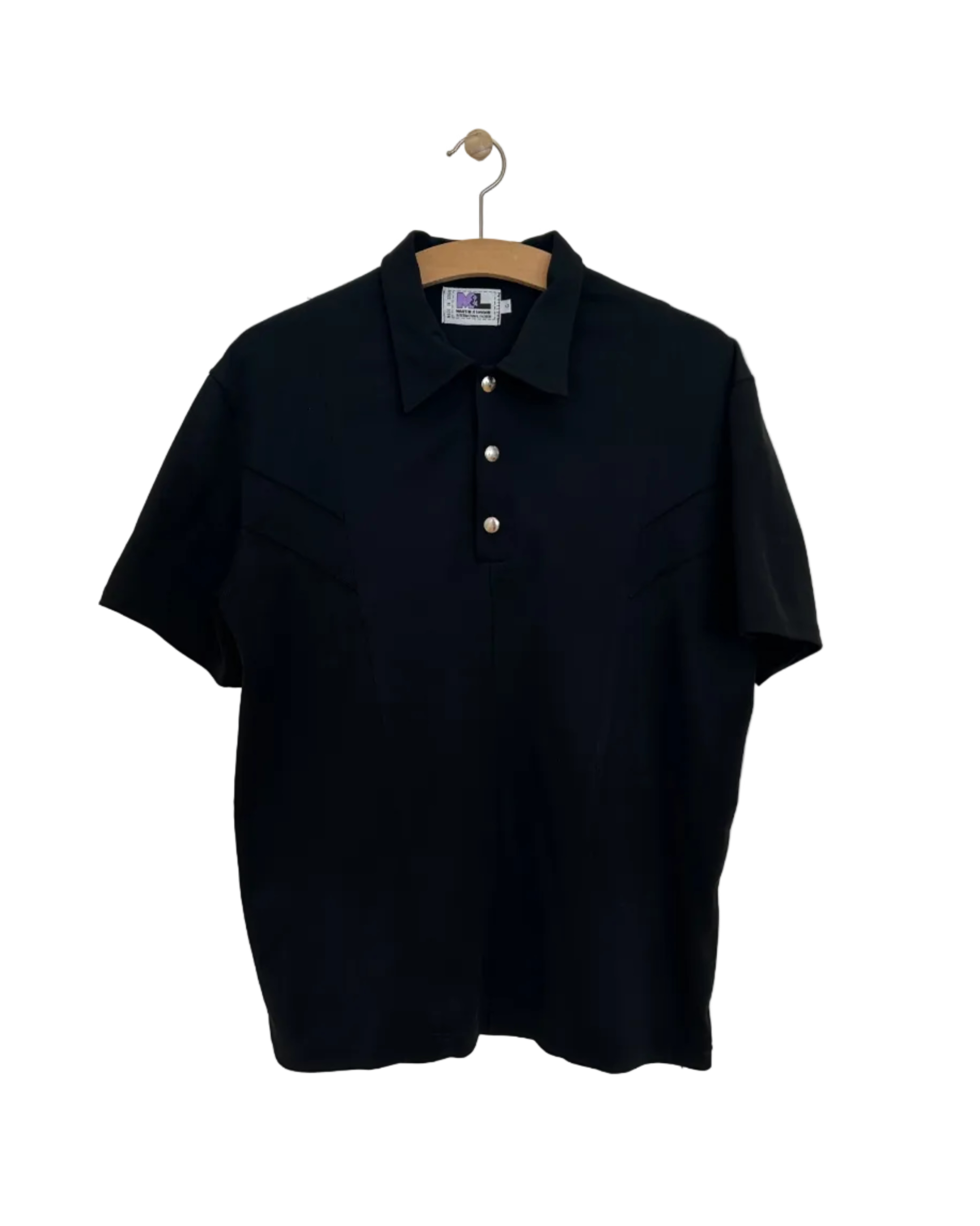 Vintage Polo i Sort - Str. M