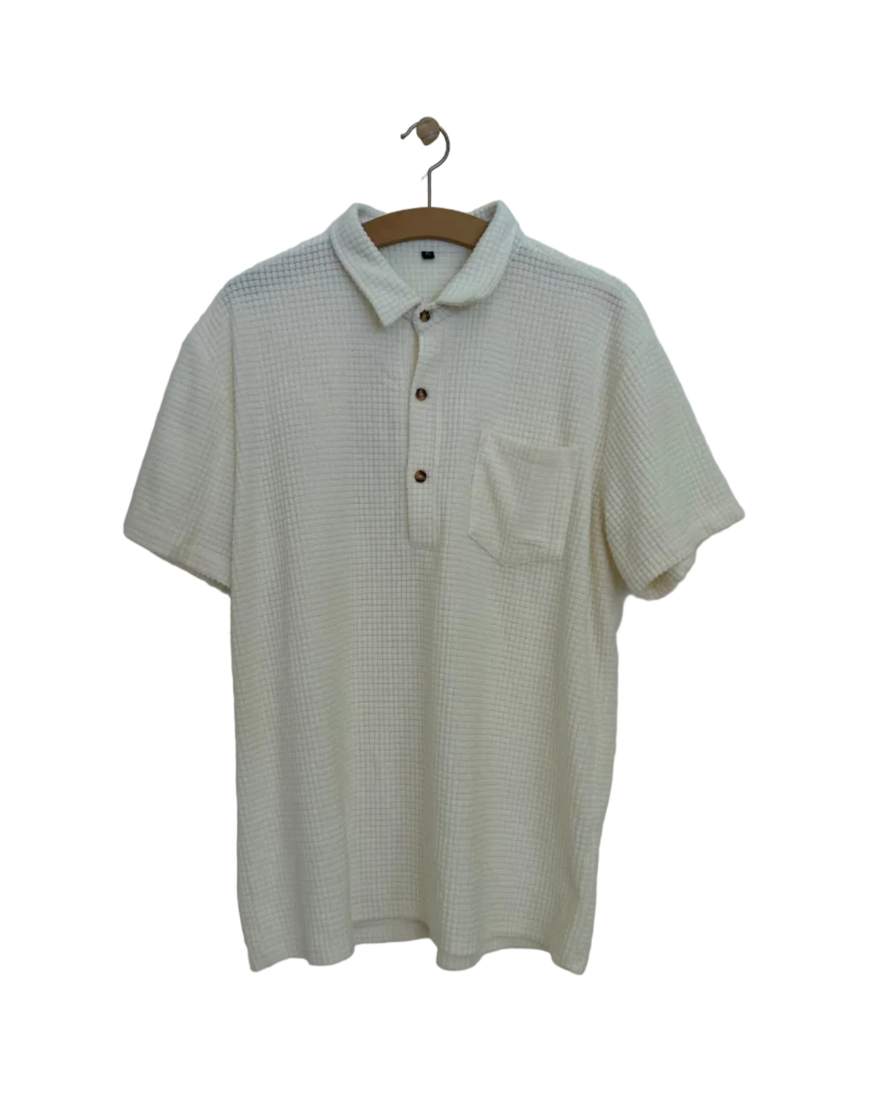 Vintage Polo i Vaffelstof - Str. XL
