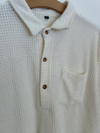 Vintage Polo i Vaffelstof - Str. XL